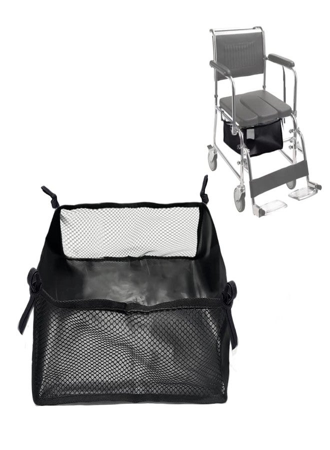 MESINURS Wheelchair Underneath Storage Carrier - Elderly Walker Mesh Organizer Bag Rollator Under Seat Accessories - Image 1