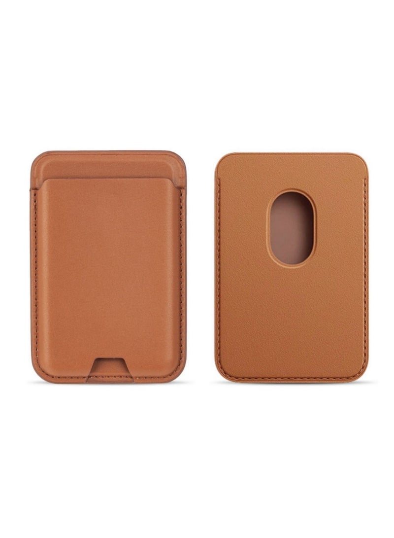 Mmmon Magnetic Phone Wallet Card Holder Compatible with Apple MagSafe Wallet for iPhone 16 Pro Max/16 Pro/16 Plus/16 15 14 Model, Brown  - Image 5
