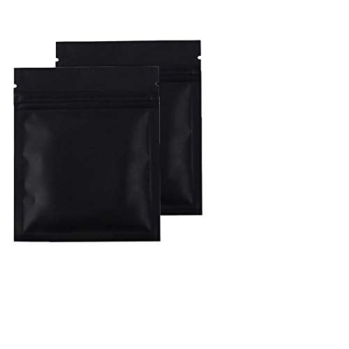 Nimida Nimida Zipper Pouch Food Grade Size 35 x 45 Colour Matte Black Approx Cap 25 Grams Pack of 100 - Image 1