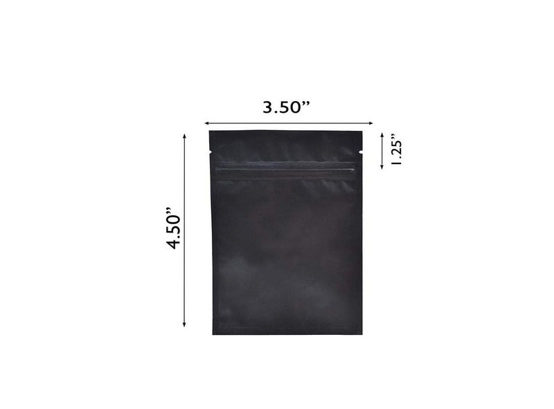 Nimida Nimida Zipper Pouch Food Grade Size 35 x 45 Colour Matte Black Approx Cap 25 Grams Pack of 100 - Image 3