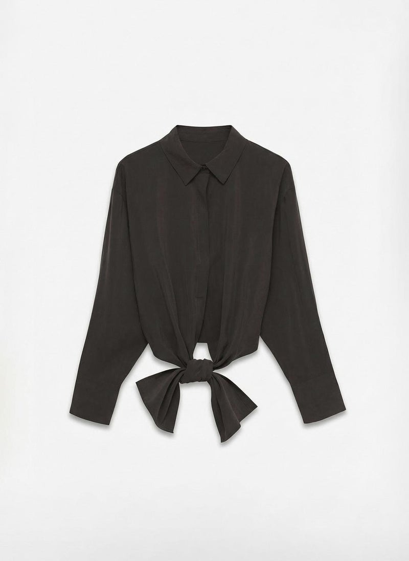 VERO MODA Women's VMKELLIANA Long Sleeves Tie Detail Shirt - Image 5