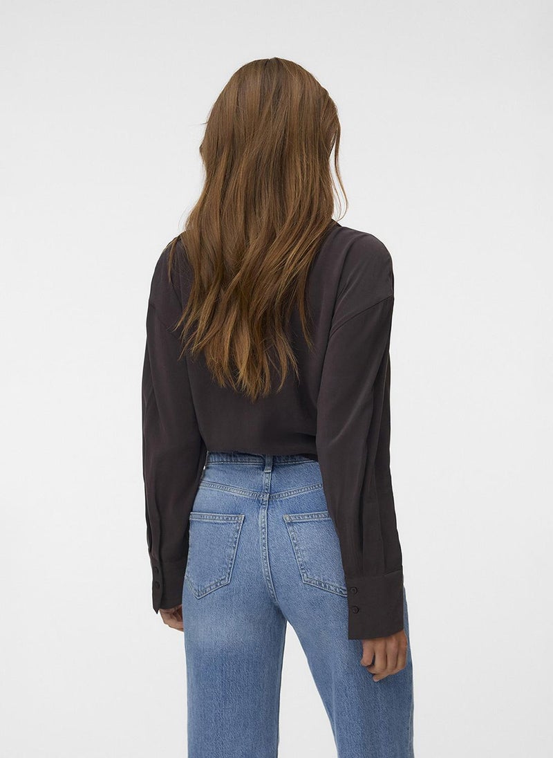 VERO MODA Women's VMKELLIANA Long Sleeves Tie Detail Shirt - Image 2