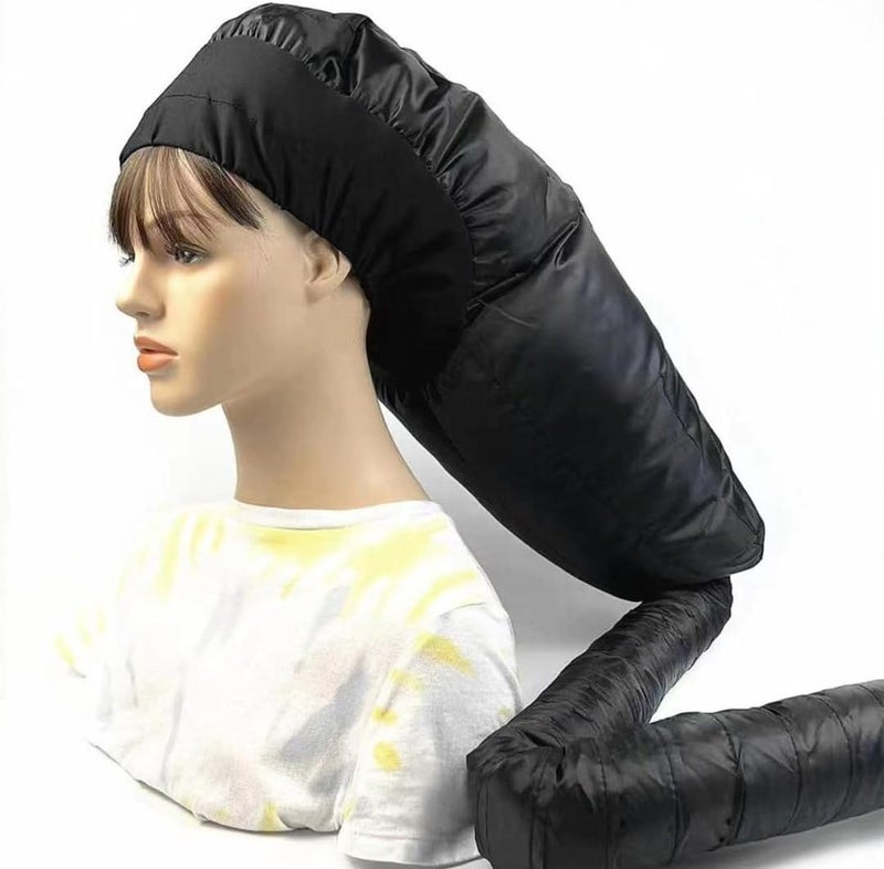 Amira Beauty Bonnet Hair Dryer Hood Diffuser Attachment  Soft Adjustable Dryer Cap with Headband  Heat Protector Hair Drying Hoods  Deep Conditioning Oiling and Hair Drying  BlowDryer with Case Large