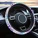 Pcnjozx Car Steering Wheel Cover for Women Men NonSlip Breathable Cute Steering Wheel Purple Leopard Steering Wheel Protector Car Accessories Universal 14 02215 Fit Auto Suvs - Image 2