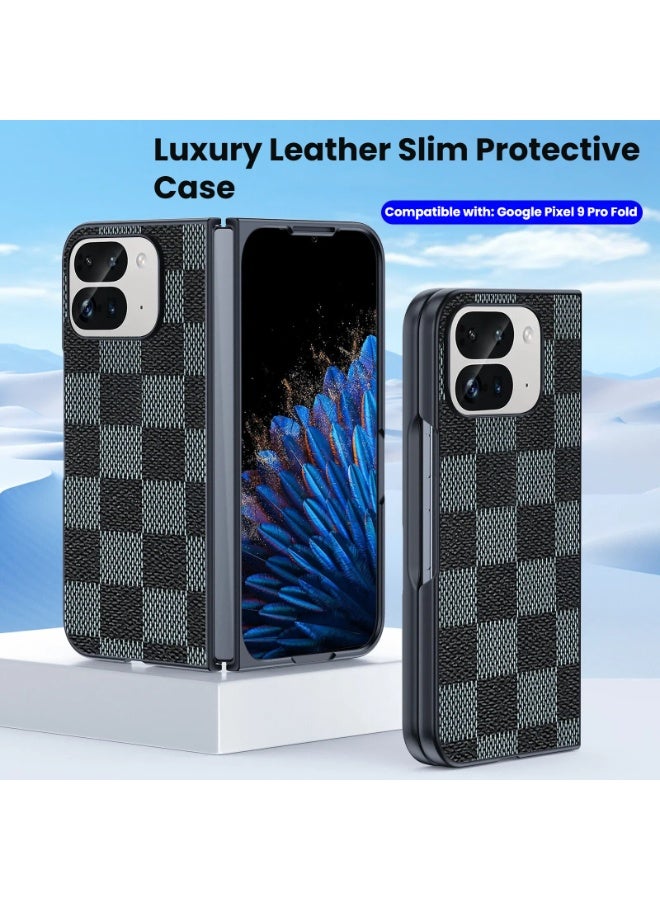 Carbon Fiber Kevlar Texture Shockproof Protective Case for Google Pixel 9 Pro Fold Foldable Phone - Image 1