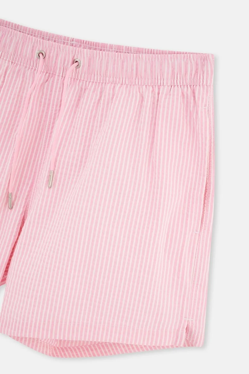 dagi White-Pink Short Striped Shorts