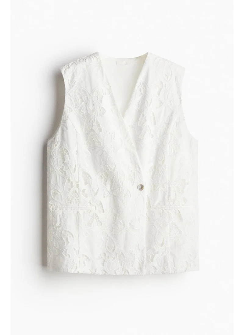 H&M Broderie anglaise waistcoat