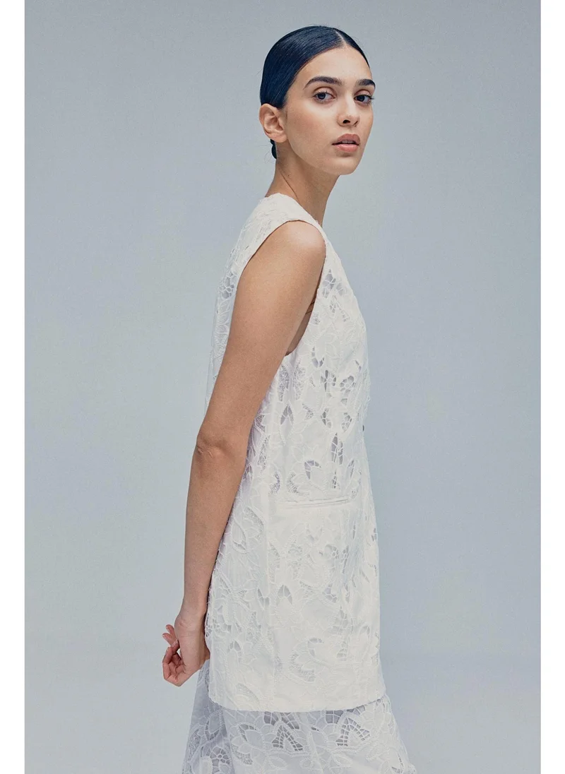 H&M Broderie anglaise waistcoat