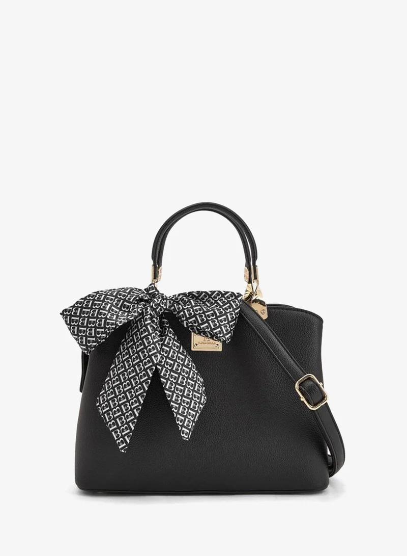 Flora Bella By Shoexpress Flora Bella Grian Pu Double Handle Bag With Detachable Shoulder Strap