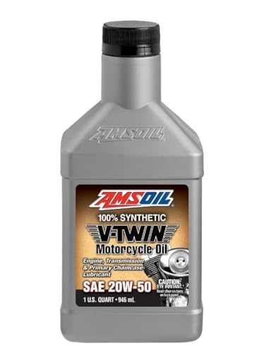 زيت دراجات نارية كامل الاصطناعي AMSOIL 20W50 ربع جالون أمريكي 946 مل