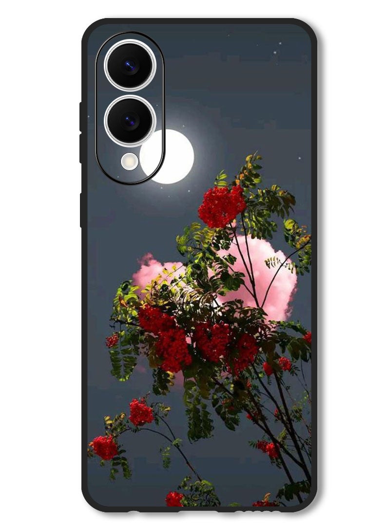 Theodor Case Compatible with Samsung Galaxy S25 Edge 6.7 Inch Protection Shockproof Bumper Cover Moon Shining - Image 1