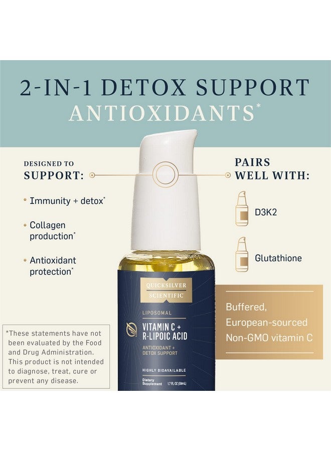 Quicksilver Scientific Vitamin C + R Lipoic Acid Liposomal Vitamin C With Rla Antioxidant Detox & Immune Support Supplement Liquid Vitamin C With Superior Absorption (50 Ml) - Image 3