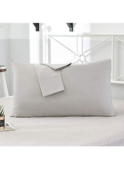AMZ AMZ Cotton 300 TC Pillow Cover 17 x 27 Inch Grey 