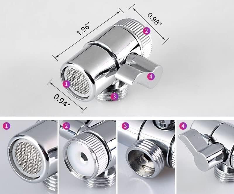 Suicune Bathroom Sink Faucet Sprayer Set Sink Hose Sprayer Attachment Hair Washing Faucet Extension Hand Shower Faucet Diverter Value with Adapter Connect for Bathroom - Image 3