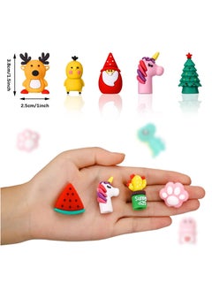 Y&D 30 Pieces Pencil Toppers Animal Dinosaur Pen Clip on Classroom Prizes for Back to School Student Supplies Party Favors (Mixed Style)  - Image 3