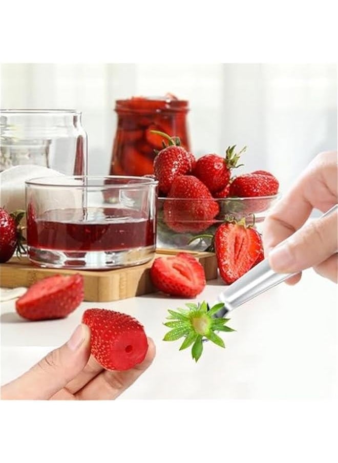 Generic - Tomato Corer Tool - Tomato Corer Remover | Tomato Top Stem Remover | Strawberry Corer Remover Tool | Tomato Corer Remover | Strawberry Stainless Steel Stem Remover Tool | Portable Tomato Top Stem - Image 1