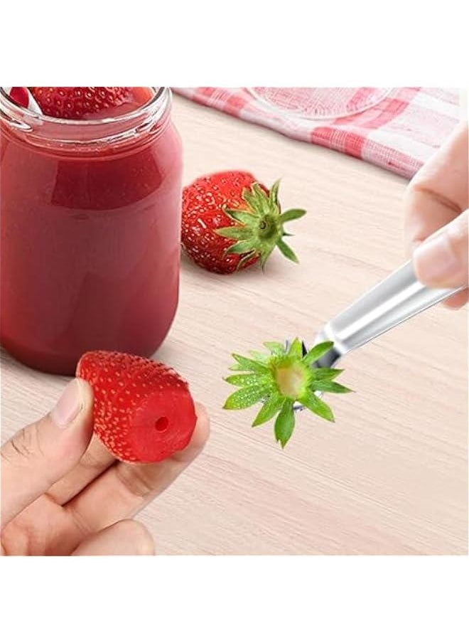 Generic - Tomato Corer Tool - Tomato Corer Remover | Tomato Top Stem Remover | Strawberry Corer Remover Tool | Tomato Corer Remover | Strawberry Stainless Steel Stem Remover Tool | Portable Tomato Top Stem - Image 1