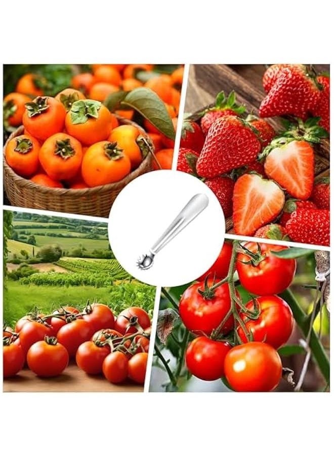 Generic - Tomato Corer Tool - Tomato Corer Remover | Tomato Top Stem Remover | Strawberry Corer Remover Tool | Tomato Corer Remover | Strawberry Stainless Steel Stem Remover Tool | Portable Tomato Top Stem - Image 1