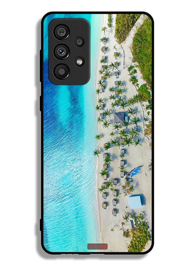 Tolwak Samsung Galaxy A73 5G Protective Case Cover Beach - Image 1