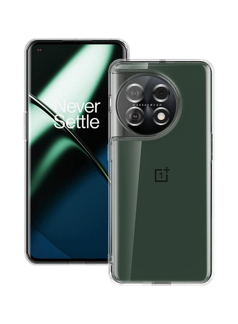 vesus ANTI-SCRATCH CLEAR TPU BACK COVER WITH CORNER BUMPERS FOR ONEPLUS 11 5G - Image 1