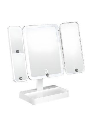 Touch-Sensitive Makeup Mirror 360° Rotating Design, Foldable Three-Sided Vanity Mirror with Three-Color Lights and Infinite Dimming Mode, Easy to Carry and Use - pzsku/Z653EB54F62ACCA8BA13BZ/45/_/1729309722/449cc08d-2729-4196-84cb-719bb3828192