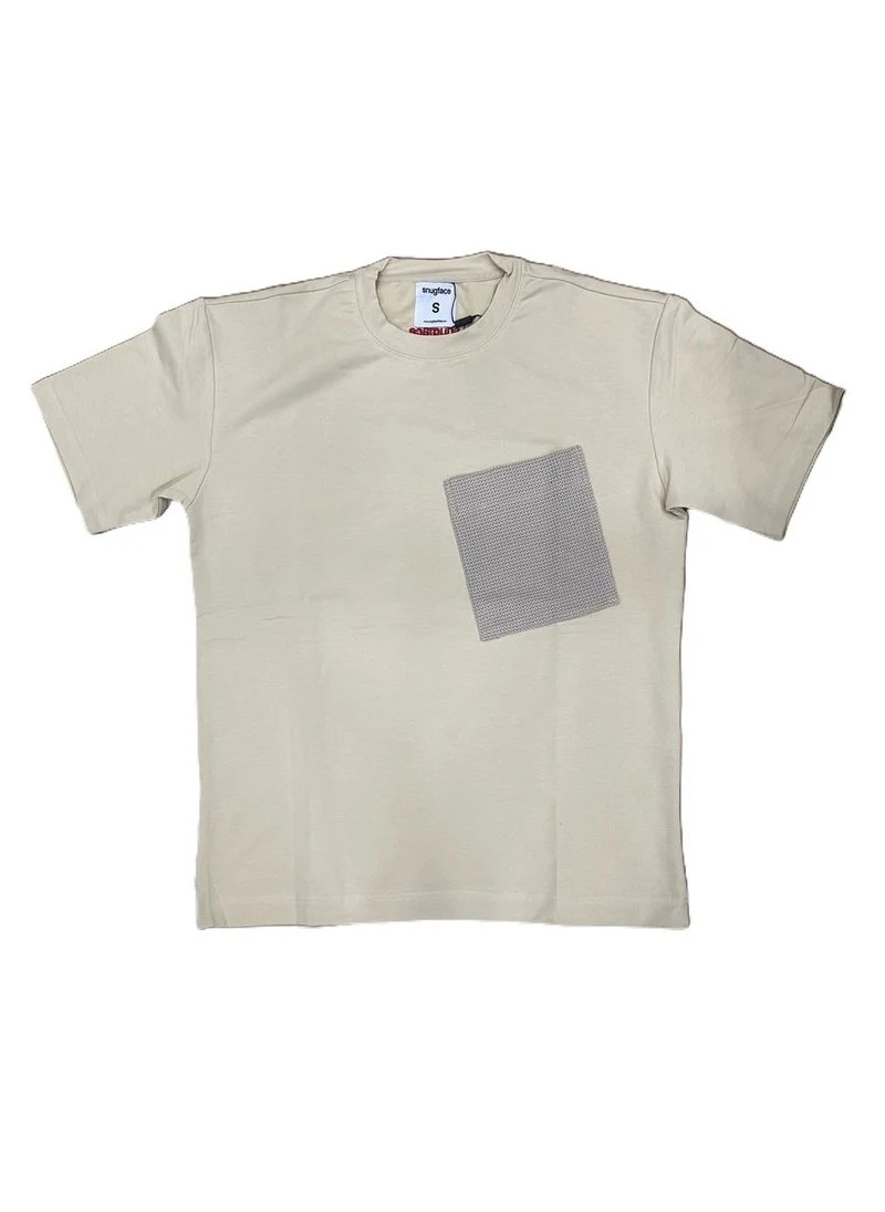 سناج فيس SnugFace The Big Pocket Basic Tshirts, Beige, SF15-2BEI-M