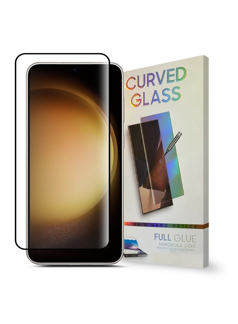 واقي شاشة من الزجاج المقوى المنحني بمقياس النانو لهاتف Samsung Galaxy S23