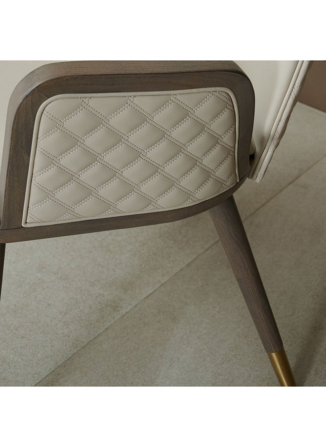 AL HUZAIFA FURNITURE Capri Dining Chair American Ash Wood Stainless Steel  - Image 5
