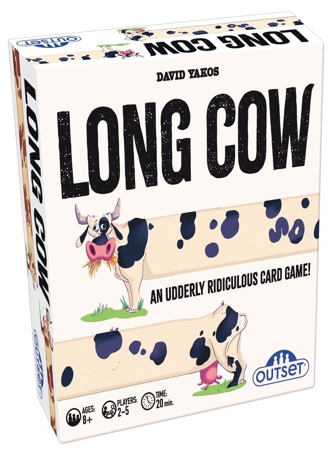Outset Media Long Cow Competitive Card Game – an Udderly Ridiculous Card Game - for 2 to 5 Players Ages 8+ Years - Image 1