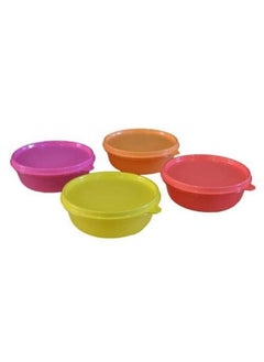 Tupperware Tupperware Plastic Container Set - 300 ml, 4 Pieces, Multicolored  - Image 4
