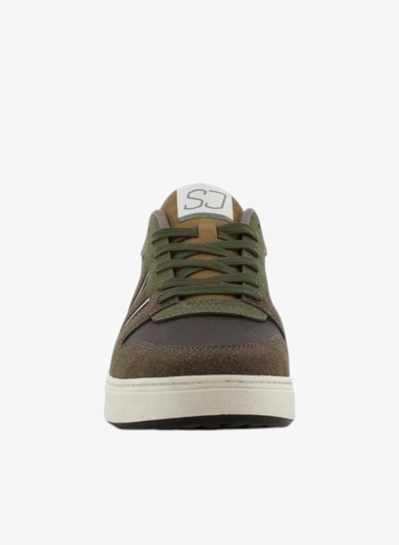 SJ Men's Panelled Sneakers with Lace-Up Closure - 639753-A50 - Image 3