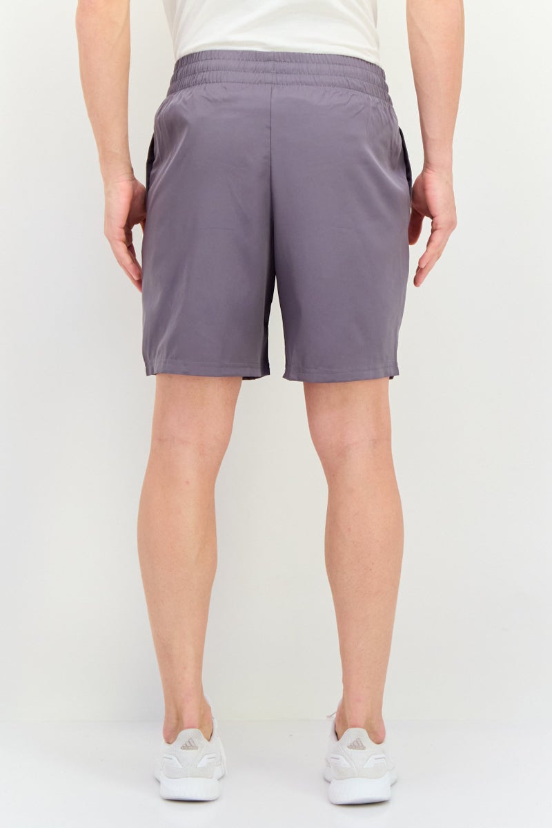 PUMA شورتات تدريب رياضية للرجال برباط سحب بطول 7 إنش، رمادي - Image 3