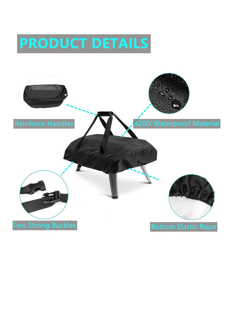 general Outdoor koda16 pizza oven cover Convenient gas pizza oven dust cover 420D silver coated - Image 3