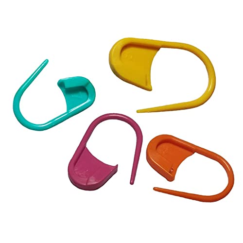 PONY Knitting Crochet Hooks Needle Set of 5 (Size: 2.0mm-4.0mm) with Crochet Locking Stitch Markers(25 Pcs) and Aluminum Hairpin Crochet Staple Set of 4 (Size: 2/0, 3/0, 4/0, 5/0) - Image 5