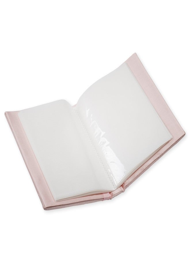 Simply Charming My First Communion Pink Silk 4x6 Photo Album with Bow - Image 4