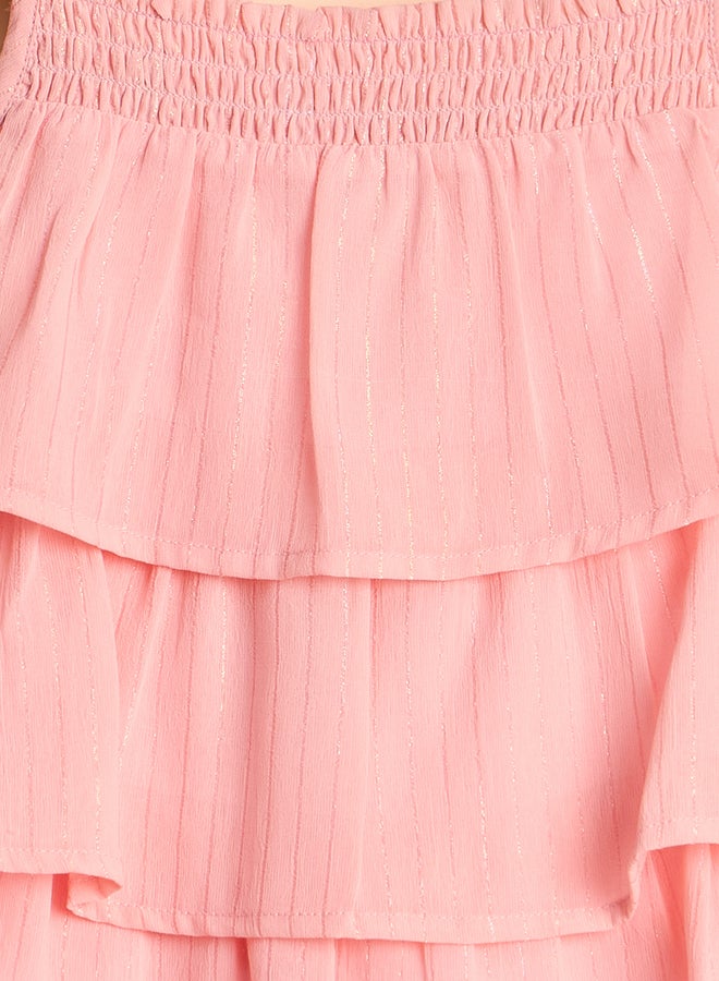 ستايلو بج فستان ستايلو باغ بحزام بيتش سادة وطبقات - Image 4