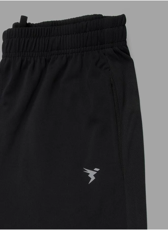 تكنوسبورت Men Solid Slim Fit Shorts with Techno Dry by Styli