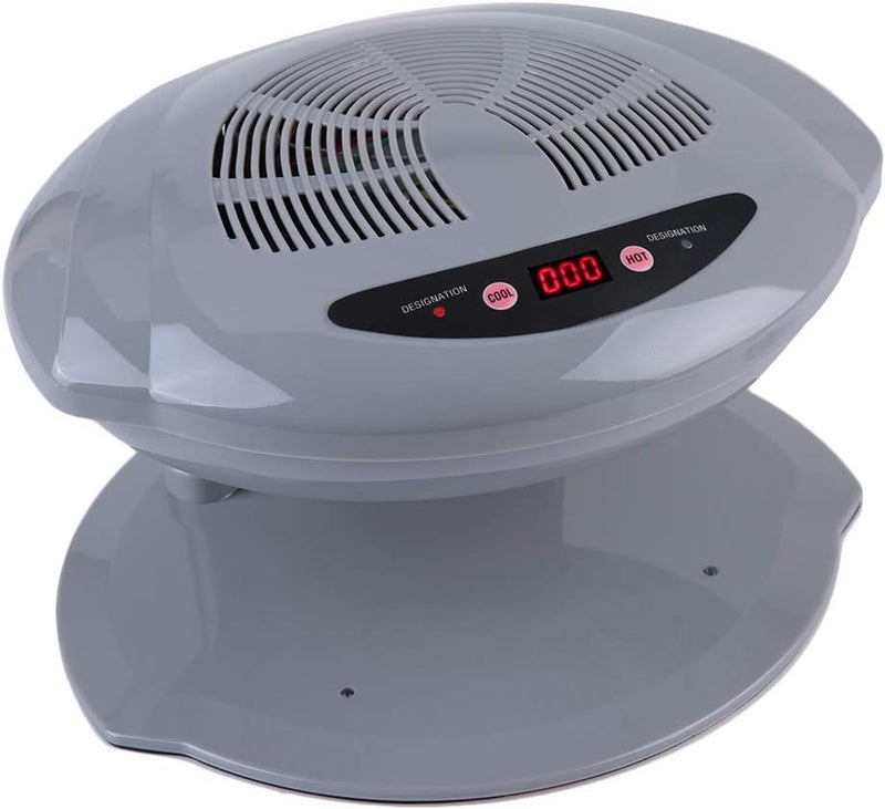 Air Nail Dryer for Both Hands and Feet 2 in 1 HotCold Air Blow Automatic Sensor Nail Polish Fan Blow Dryer Professional Manicure Tool Machine for Home Salon US Plug 110V Grey