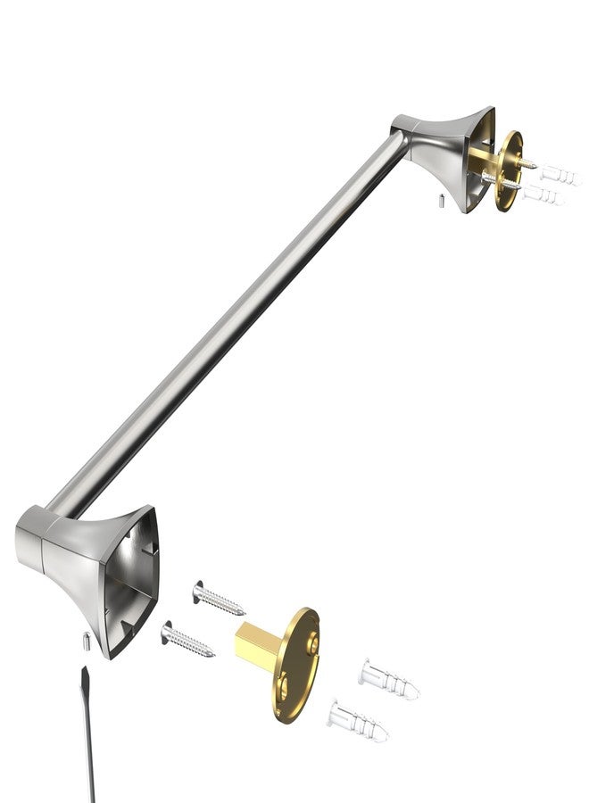WZRUA 24 Inch Brushed Nickel Towel Bar Towel Rack for Bathroom Kitchen Hand Towel Holder Dish Cloths Hanger SUS304 Stainless Steel Rustproof Wall Mount - Image 5