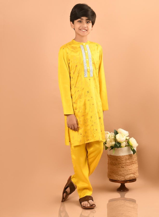 LILPICKS Embellished Dhoti Kurta Set - Image 4