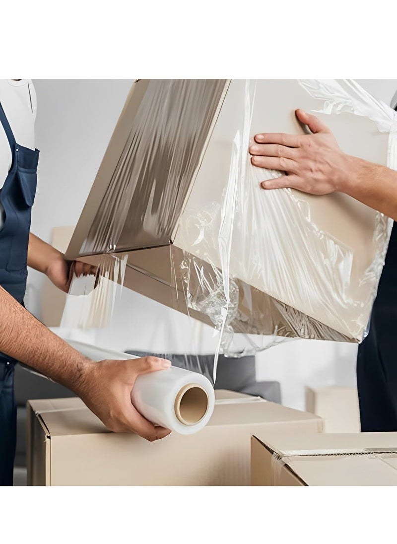 Pack of 9PC Stretch Film Wrap 1KG (400 Core ) Clear Packing with Heavy Duty Household Materials ,Office , Warehouse - pzsku/Z653FC43C3E5251B412CAZ/45/_/1716733296/6630d5d8-e8eb-46c9-9978-544ef0706a15