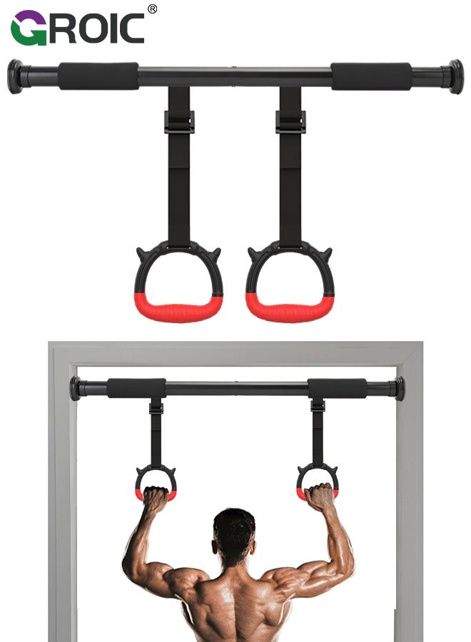GROIC Pull Up Bar Chin Up Bar, Pull Up Bar for Doorway Adjustable