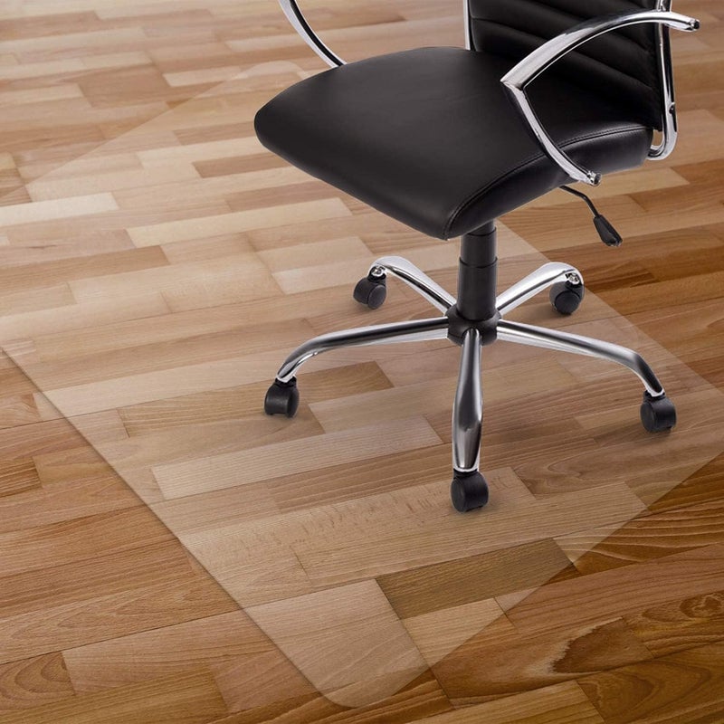 Kuyal Clear Chair Mat, Hard Floor Use, 48" x 32" Transparent Office Home Floor Protector mat Chairmats (48" x 32" Rectangle) - Image 1
