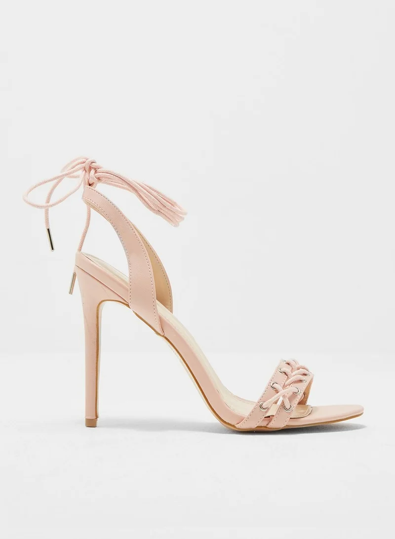 Public Desire X VIPD Collection Jayde Pierce Scene Corset Lace Up High Heels