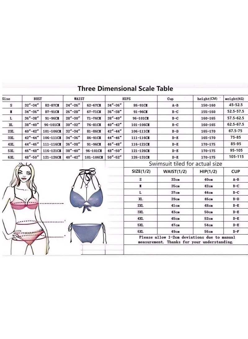 Fashionable Women's Bikini Swimsuit Three Piece Set  - Image 4