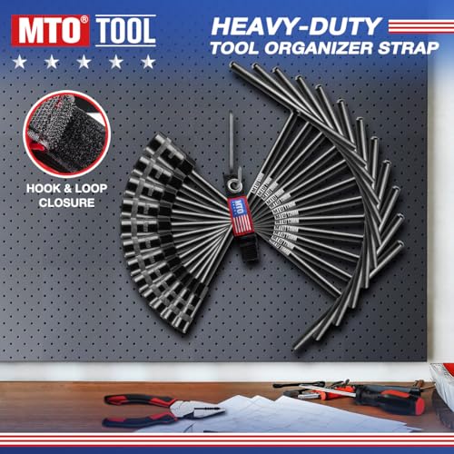 MTO T-Handle Metric Socket Wrench Set, 6-Point (6mm-15mm, 17mm, 19mm) with Hanging Organizer Strap, Cr-V Steel Lug Wrench Hex Socket for Motorcycle Car Bicycle Repair (12 Pack) - Image 4