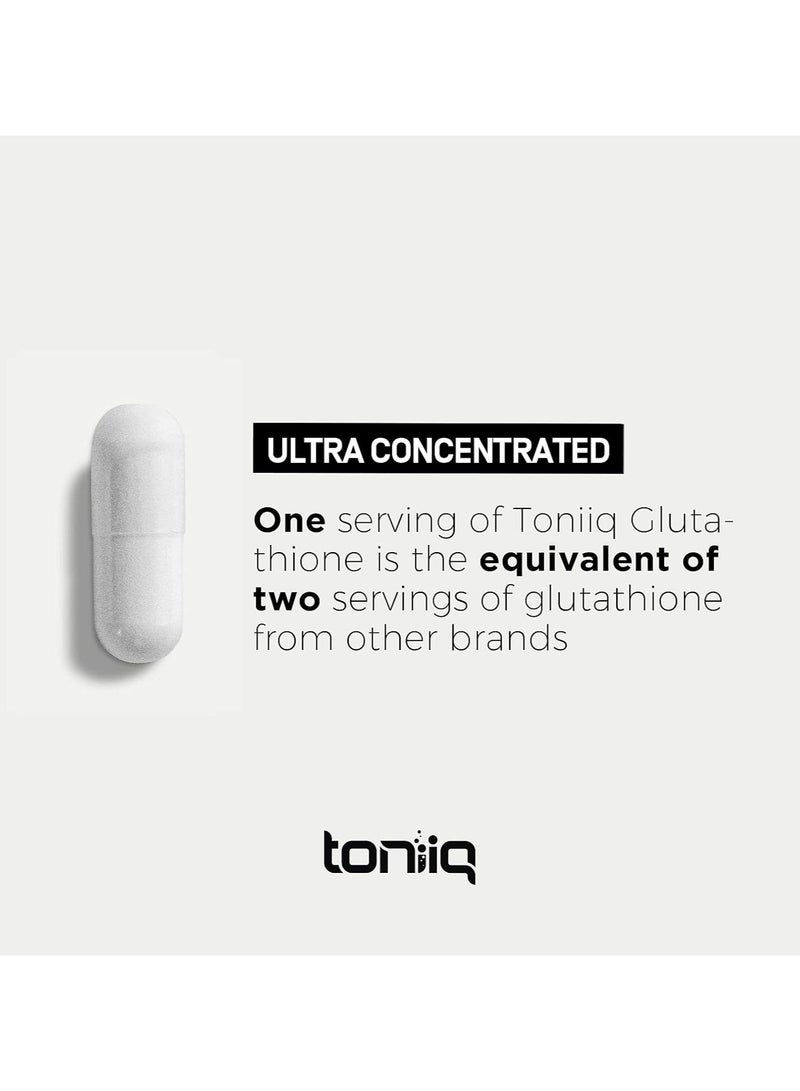 تونيق كبسولات الجلوتاثيون فائقة القوة - تركيبة مركزة 1000 ملغ، 120 كبسولة، مكمل غذائي منخفض الجلوتاثيون - Image 5