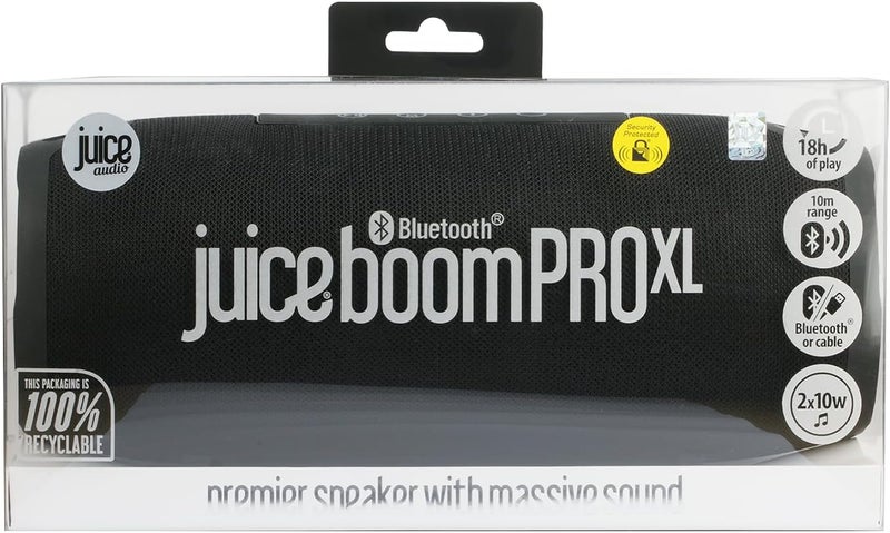 جوس مكبر صوت BoomPRO-XL بتقنية البلوتوث. مكبرات صوت لاسلكية مع بلوتوث، صوت 360 درجة ومكبرات صوت 2 × 10 واط. مكبر صوت محمول مقاوم للرذاذ ومتين، متوافق مع MP3 والأجهزة اللوحية والهواتف المحمولة - Image 1