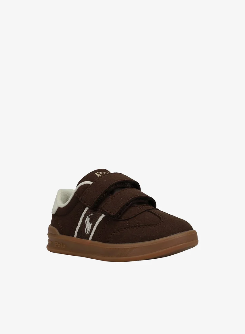 بولو رالف لورين HERITAGE COURT III T-TOE EZ Logo Embroidered Velcro Sneakers