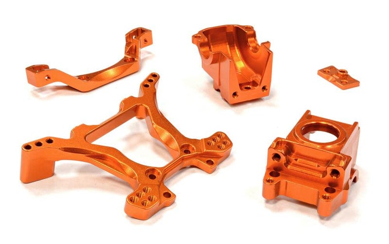 Integy Billet Machined Rear Gearbox Shock Tower for Traxxas 110 Telluride 4X4 - Image 2